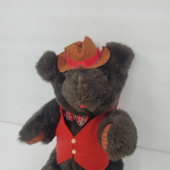 Vintage Brown Jointed arms and legs stuffed bear Kent Collectables - Picture 7 of 7